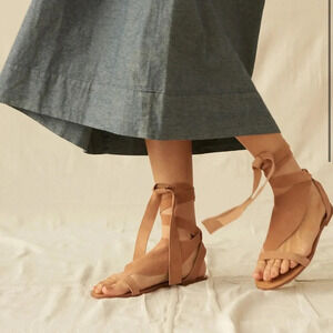 The Great The Scarf Tie Sandal, size 8